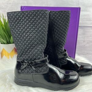 Pediped NAOMI Black Quilted Youth Size 1 Boots